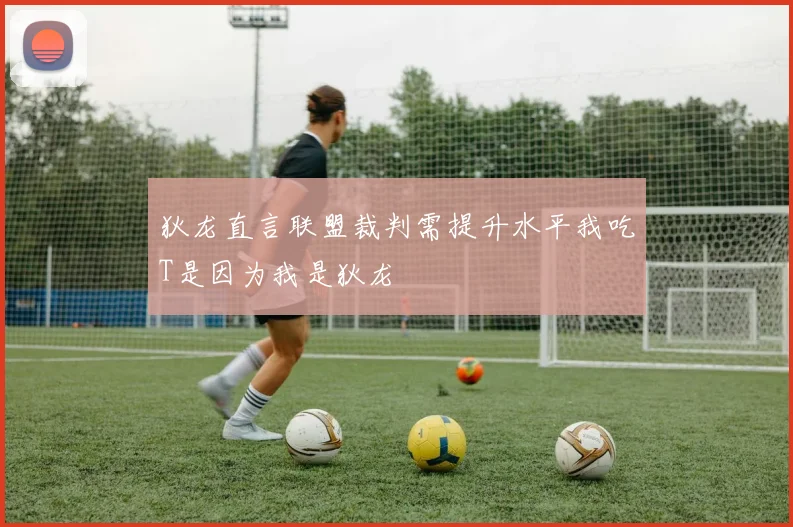 狄龙直言联盟裁判需提升水平我吃T是因为我是狄龙